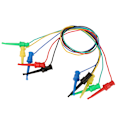 Miniatyrbilde 6 av 8: 5 stk Fargerikt multimeter Elektrisk test Dobbel SMD IC Silikon Bly Test Clip Krok