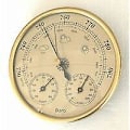 Miniatyrbillede 4 af 4: Analog vægvejrstation - barometer, hygrometer, termometer (1 stk.)