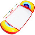 Miniatyrbild 4 av 4: Pool Float Hammock 2-pack, uppblåsbar vattenhängmatta poolbädd