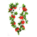 Miniatyrbillede 3 af 8: 5 stk. kunstig vinroseblomst silkeblomst guirlande boligindretning til soveværelse kontor rød
