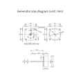 Miniatyrbild 3 av 5: Vindkraft Handvevad Generator Motor Trefas AC Mikro-Borstlös 3-24V Mikro-Hydraulisk Generator