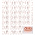 Miniatyrbillede 1 af 8: 100 stk. rosegold stjerne papirclips - skridsikker, rustforebyggende, søde papirclips til kontor og skole
