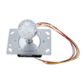 Miniatyrbillede 2 af 8: Arcade Stick - Farverig lysfølsom arkade joystick med 5P kabel krystalkugle til spilunderholdningsmaskine Cool Running