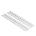 Miniatyrbilde 4 av 8: 2 stk linjal klar skala tykk DIY quilting søm grafisk design dekkant linjal