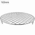 Pikkukuva 2 / 4: 304 Ruostumaton teräs pyöreä grilliverkko - Grilli BBQ Verkot Jäähdytysteline Höyryuuni 180mm