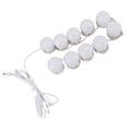 Miniatyrbilde 7 av 8: LED-speilbelysning med 10 dimbare pærer USB justerbar farge og lysstyrke speilbelysning for sminke sminkerom bad
