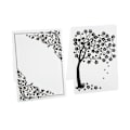 Miniatyrbilde 2 av 8: 2 stk. Embossing-mapper i plastmateriale Dekorative teksturer DIY-fremstilling Embossed Designs-maler til scrapbooking