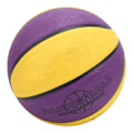 Miniatyrbilde 8 av 8: Gummi Basketball Gummi Gul Lilla Mjuk Beröring Lätt Att Greppa Sport Basketboll för Barn Ungdom Pojkar Flickor Storlek 7 9,7in