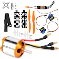 Miniatyrbillede 5 af 8: 2217 KV1250 Motor 8060 Propeller Styremotor 40A XT60 ESC til RC Helikopter