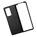 Miniatyrbillede 4 af 8: Læderbeskyttende etui til Samsung Galaxy Z Fold 2 Stødsikkert telefonetui Cover ShellBlack