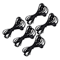 Miniatyrbillede 5 af 8: 5 stk elektrodeledning sort 2,5 mm stik elektrodeledning til TENS Machine Digital Treatment Machine 3,9 fod