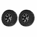 Miniatyrbilde 5 av 8: 2PCS Aluminium Felger Dekk Sett for Axial SCX24 AXI00001 1/24 RC Crawler Bil Oppgraderingsdeler Svart