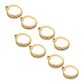 Miniatyrbilde 5 av 8: 8 STK Strikke Hekle Loop Ring Åpen Design Legering Justerbart Garn Gull Guide Finger Holder for DIY