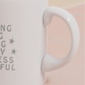 Miniatyrbilde 4 av 5: Kaffe krus klar utskrift bred munn keramisk drikkevannskopp for te varm sjokolade hjemmekontor CCP314