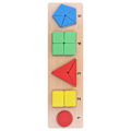 Miniatyrbild 2 av 8: Trä Geometrisk Pussel Formigenkänning Leksak Montessori Matchningsspel Pedagogisk Barnleksak Geometrisk Formigenkänning Bräda Typ C
