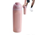 Pikkukuva 1 / 5: Eristetty ruostumattomasta teräksestä valmistettu juomapullo urheiluun ja matkustamiseen, BPA-vapaa, 710 ml, (Vintage Boardwalk) -GSL FF GY ZD W musta