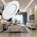 Miniatyrbillede 2 af 4: 6 stk. 5W integrerede LED spotlights, kold hvid 6000K