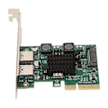 Pikkukuva 8 / 8: USB3.2-laajennuskortti 2-porttinen nopea 10 Gbps ASM3142-siru USB laajennuskortti Win Xp:lle Win7:lle Win8:lle Win10:lle