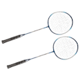Miniatyrbild 4 av 8: REGAIL 2 st badmintonracket i järnlegering, 2-spelar badmintonracketset för barn och vuxna, blå