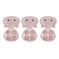 Miniatyrbillede 2 af 8: 3 stk. 4 rum makeup svampeholder katteformet støvtæt transparent skønhedssvamp beholderholder