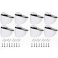 Miniatyrbillede 1 af 8: 8 stk. glas klemmeholder til rammer hylde zink legering justerbar laminat plade beslag stik