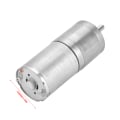 Miniatyrbild 3 av 7: 1 st 25mm DC 12V 25GA-370 låghastighets metallväxelmotor för elektroniskt lås 12V 300RPM 12V 300RPM