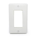 Miniatyrbilde 1 av 4: Hvit lysbryter og stikkontakt veggplate dekorativ design polykarbonat termoplast