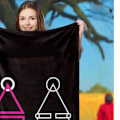 Miniatyrbilde 3 av 5: BL629 Teppe Polyester Seng Sove Teppe Moteriktig Unikt Mønster Teppe for Hjemmekontor 140 X 200cm