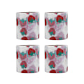 Miniatyrbillede 1 af 8: 4 stk. tylstof DIY-håndværk slidstyrke symfoni polyester glitter tylruller 6 cm hvid