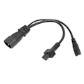 Pikkukuva 6 / 8: IEC320 C14 uros - C5 C7 naaras power 1 in 2 Out 10A 250 V vedenpitävä power LCD-näytöille