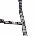 Miniatyrbild 7 av 8: Hård hatt Hakremm Y-form 28 cm expanderbar svart vit färgblockering Universal med 4 fasta punkter för skyddshjälm