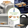 Miniatyrbillede 5 af 5: Toasterpose, Genanvendelige Toast Sandwich Poser FDA Godkendt Varmebestandig Non-Stick i 3 Forskellige Størrelser 6 Stykker