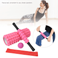 Pikkukuva 8 / 8: 33cm Piikkimäinen Jooga Ontto Vaahtomuovirulla Hierontatanko Fascia Pallosetti Pilates 33CM 5in 1