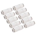 Miniatyrbillede 8 af 8: 10 stk lige reducerende konnektor Quick Release pnuematisk luftslangereduktion Rørfittings WhitePG6-4