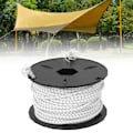 Miniatyrbillede 6 af 8: Udendørs Camping Reb Refleks Camping Telt Reb Latex Elastic Guyline RopeWhite