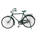 Pikkukuva 1 / 8: Vintage Bike Model High Simulation Pyörivä pyörä Hienot yksityiskohdat Minipyörämalli pöydän kirjahyllyn koristeluun