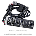 Miniatyrbillede 3 af 5: Bundkort Usb2.0 9pin Hub Splitter 1 Ind 4 Ud 20cm Forlængerkabel Konnektor