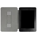 Miniatyrbild 4 av 5: Automatiskt Vakna/Sov Läderfodral med Handrem för Kindle Paperwhite 11:e Gen Svart