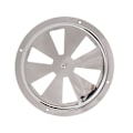 Miniatyrbillede 1 af 8: Kabineventilationsgitter i rustfrit stål af marinekvalitet, rundt ventilationsgitter med sideknap til båd, yacht og autocamper, 6 tommer