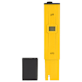 Miniatyrbillede 2 af 8: PH-meter Digitalt display Lille fejl 0,0 til 14,0 pH måleområde ABS PH-pen til akvarier Laboratorium Gul Sort