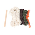 Miniatyrbild 3 av 8: Macrame Kit Kaktusmönster Fridfullt Avslappnande DIY Vävmaterial Väska Set för Hantverksentusiaster