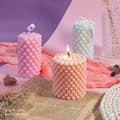 Miniatyrbillede 5 af 8: Boblelysform Silikoneform Rund Form Lysforme 3D Boble Silikone Lysform Søjle Gips Lysform