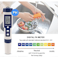 Miniatyrbillede 3 af 4: 5 I 1 Vandtester Multifunktionel Vandkvalitetstester, Digital Tds/ec/saltholdighed/ph/temperatur Til Drikkevand, Pool, Akvarium, Fisk