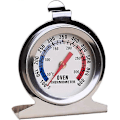 Miniatyrbilde 1 av 5: Ovntermometer, 300 / 600 Termometer for Matlaging på Kjøkkenet, Termometer i Rustfritt Stål for Vedovn, Brødovn, Konditori