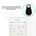 Pikkukuva 7 / 8: Mini Bluetooth Tracker Bag Lompakkoavain Pet Kadonnut Smart Finder Locator Hälytin musta black