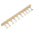 Miniatyrbillede 5 af 8: Nail Display Stand Manicure Tool Wave Edge Træbase Magnetisk Nail Practice Stand med 10 stk stativer