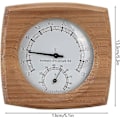 Miniatyrbillede 2 af 5: 2 I 1 Træ Termometer/hygrometer Til Dampbad
