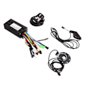 Miniatyrbillede 1 af 8: 24V 36V 48V Sinus Bølge Controller Tommelfinger Gas PAS LED LCD Meter Elektrisk Cykel 3 Tilstand Motor Controller Sæt