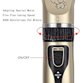 Miniatyrbillede 3 af 5: Clipper Trimmer Hunde Kat Hårklipper Professionel Dyrehårstrimmer Kæledyrstrimmer Med 4 Begrænsningskamme