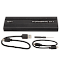 Miniatyrbillede 1 af 8: SSD-kabinet Dual Protocol M.2 NVMe SATA højhastigheds 10 Gbps eksternt SSD-kabinet til M.2-harddiske